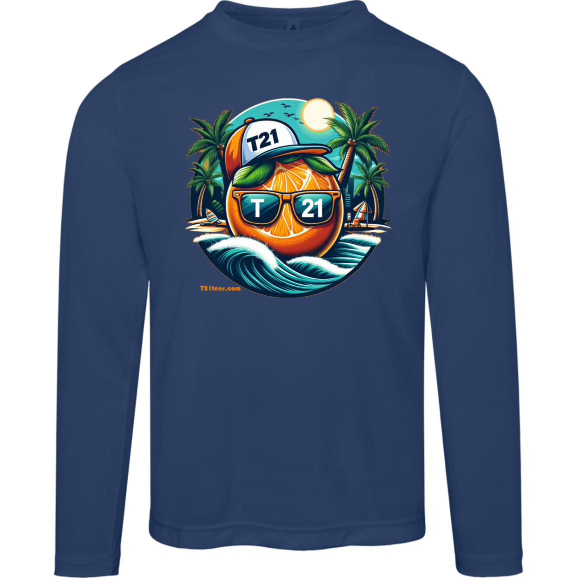 T21 "OJ" - Unisex Moisture-wicking, UV40+ Long-sleeve tee