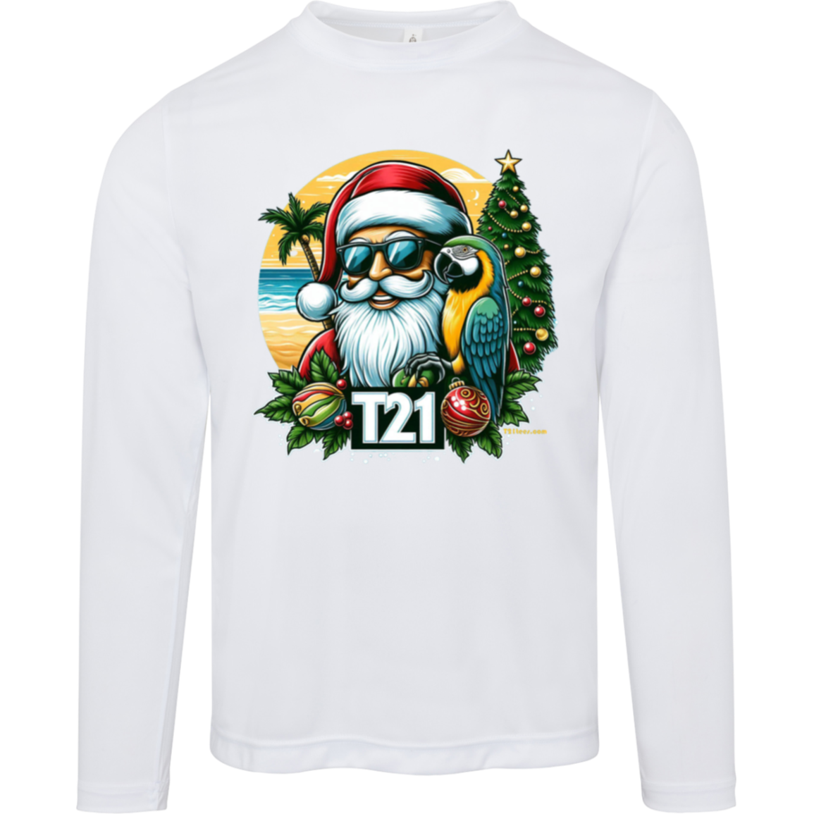 T21 "Santa" - Unisex Activewear Moisture-wicking, UV40+ Long-sleeve tee