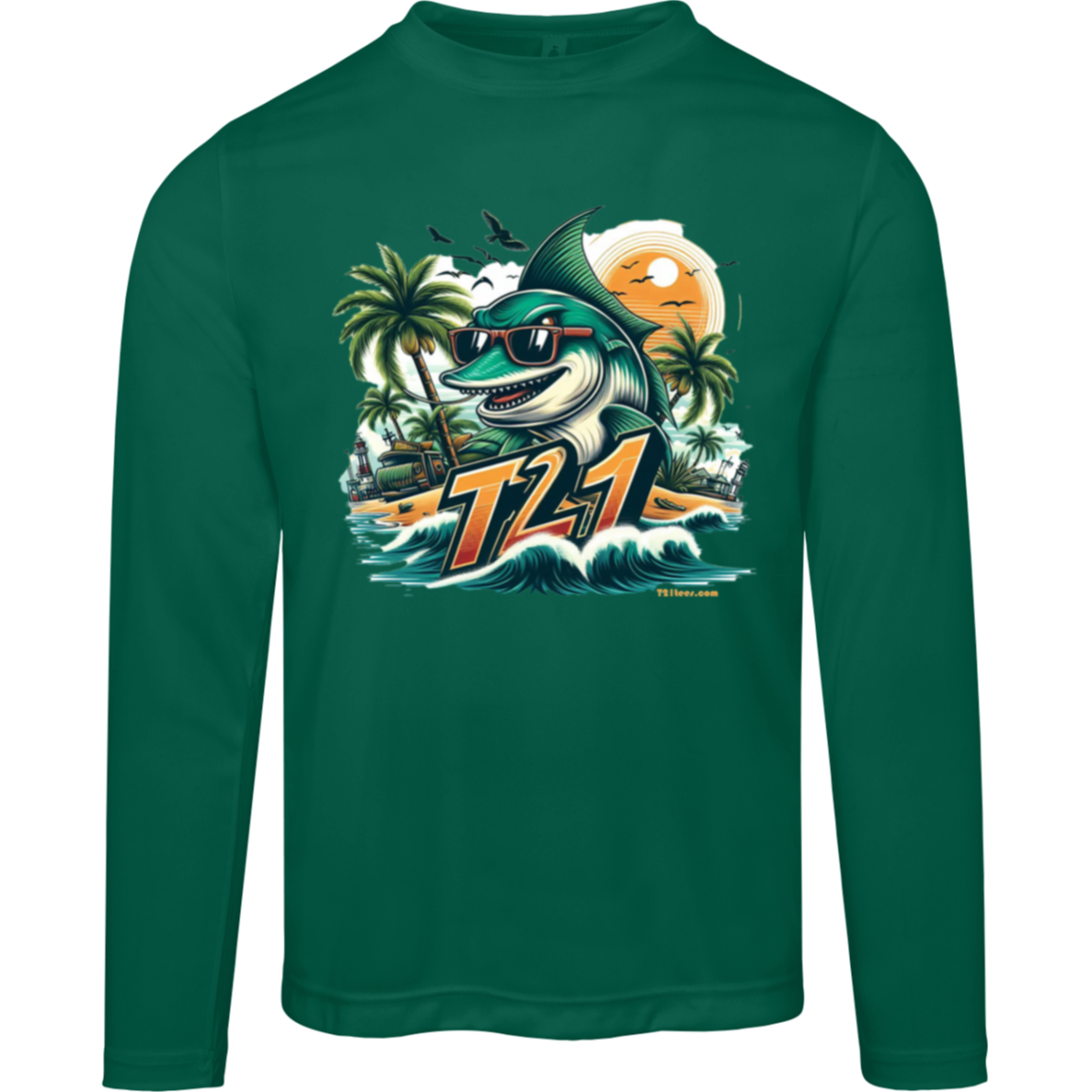 T21 "Catch This" - Unisex Activewear Moisture-wicking, UV40+ Long-sleeve tee