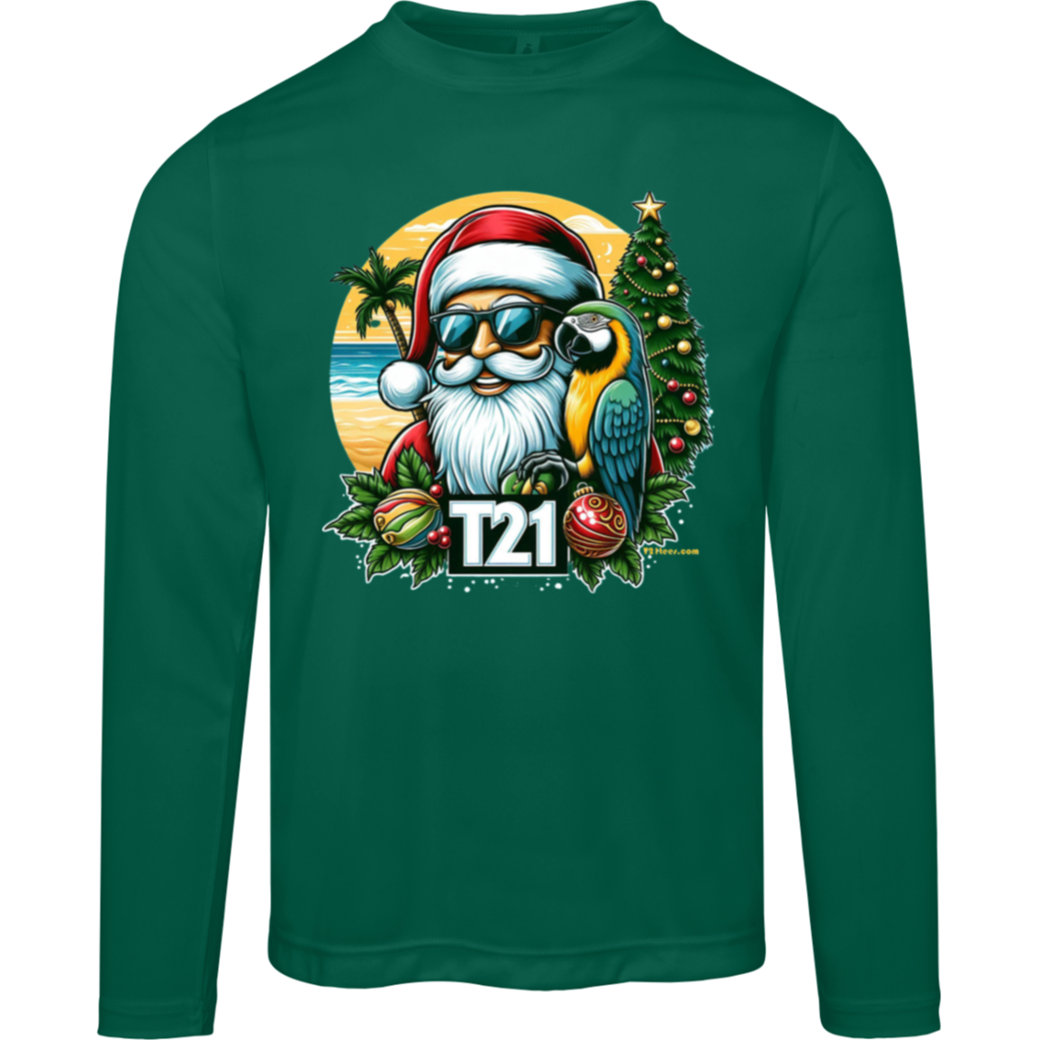 T21 "Santa" - Unisex Activewear Moisture-wicking, UV40+ Long-sleeve tee