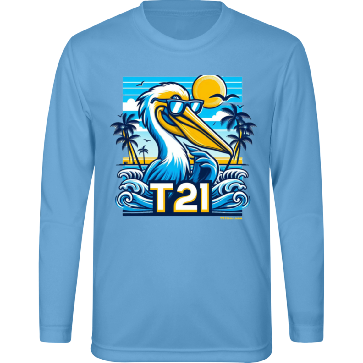 T21 "The Dude" - Youth Activewear Moisture-wicking, UV40+ Long-sleeve tee