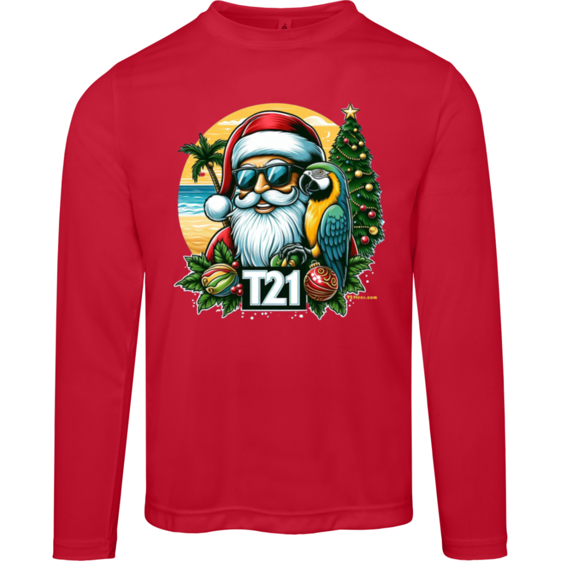 T21 "Santa" - Unisex Activewear Moisture-wicking, UV40+ Long-sleeve tee