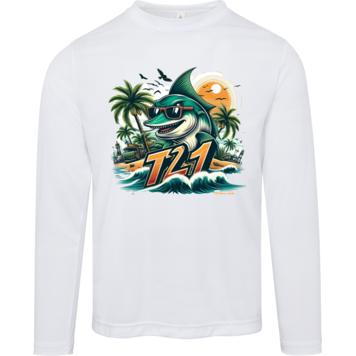 T21 "Catch This" - Unisex Activewear Moisture-wicking, UV40+ Long-sleeve tee