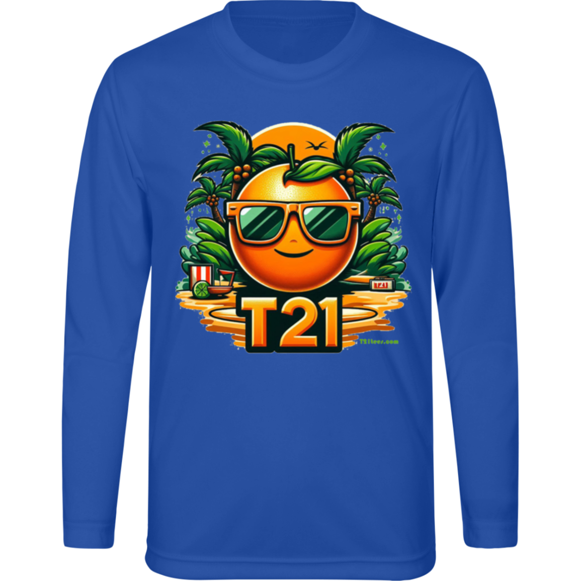 T21 "Florida Flavor" - Youth Activewear Moisture-wicking, UV40+ Long-sleeve tee