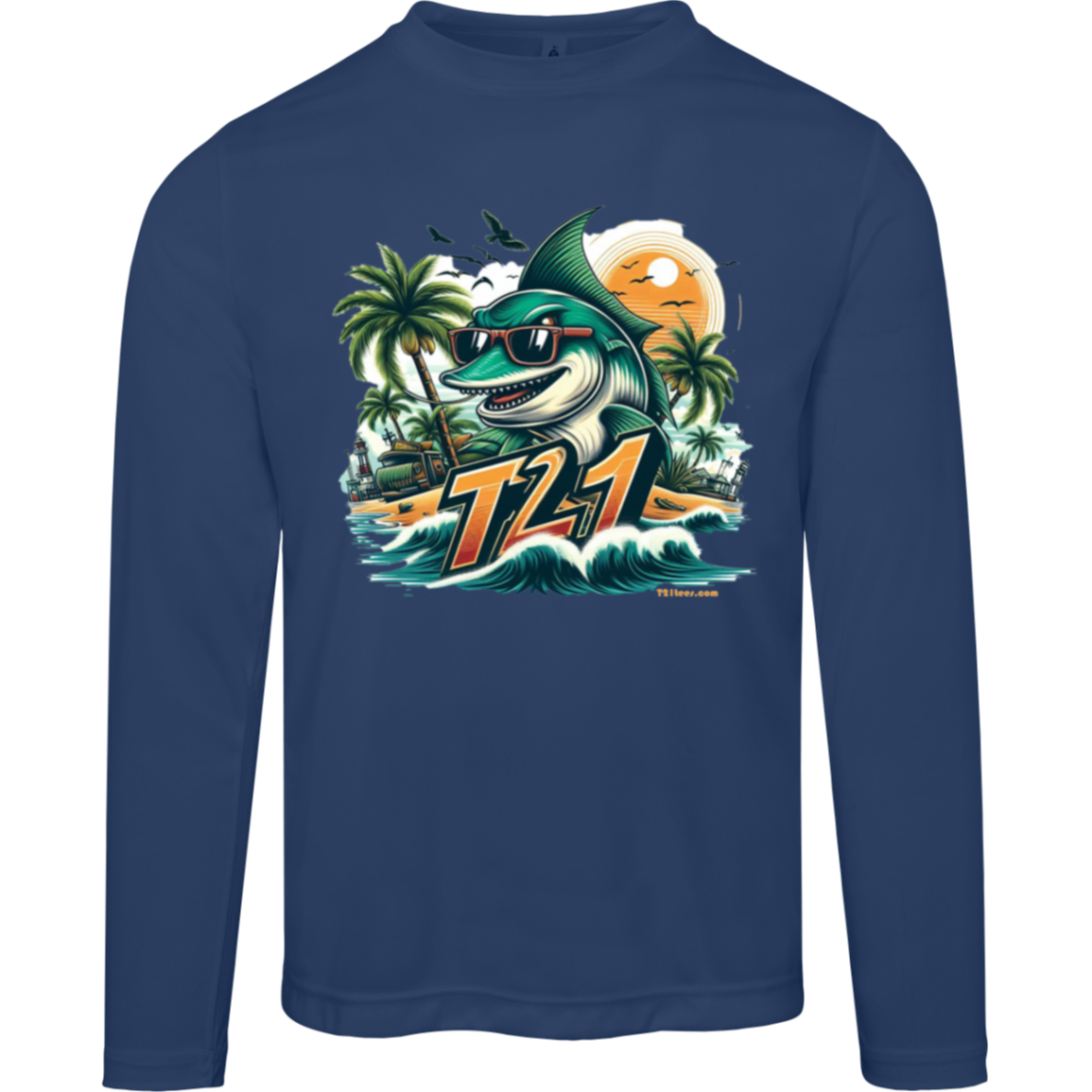 T21 "Catch This" - Unisex Activewear Moisture-wicking, UV40+ Long-sleeve tee