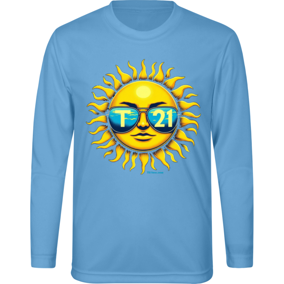T21 "Sunny Shades" - Youth Activewear Moisture-wicking, UV40+ Long-sleeve tee