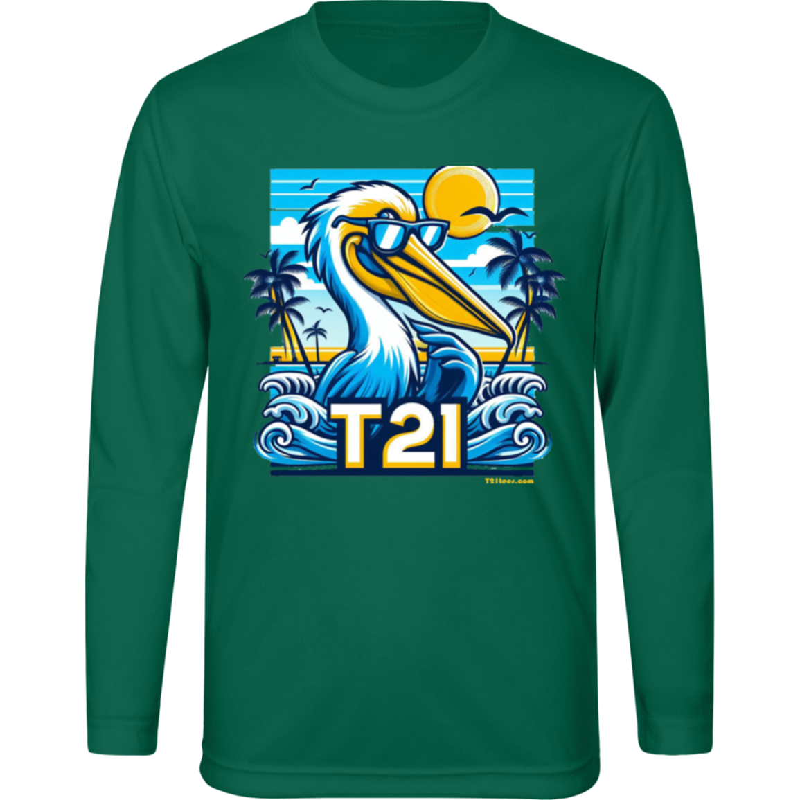 T21 "The Dude" - Youth Activewear Moisture-wicking, UV40+ Long-sleeve tee