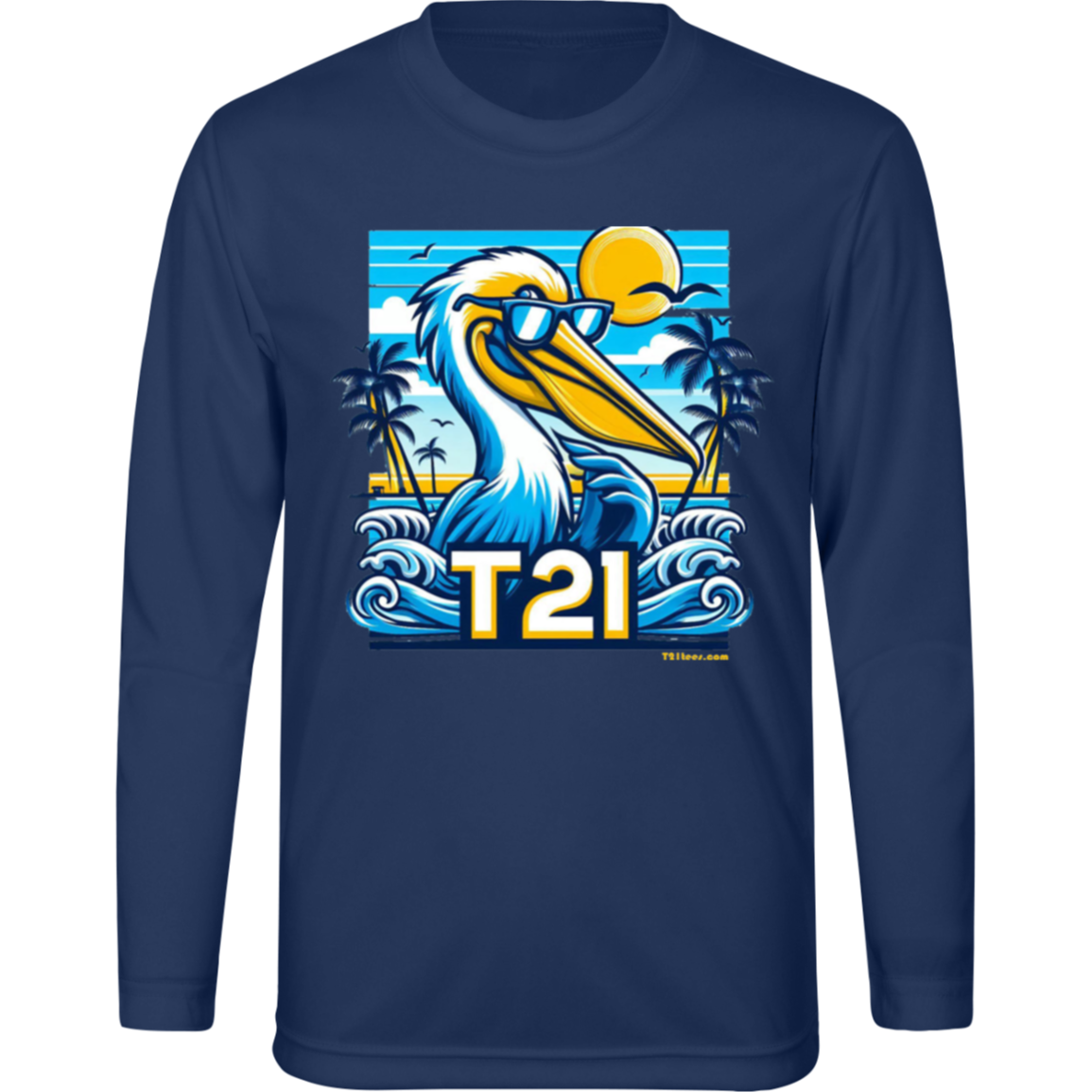 T21 "The Dude" - Youth Activewear Moisture-wicking, UV40+ Long-sleeve tee