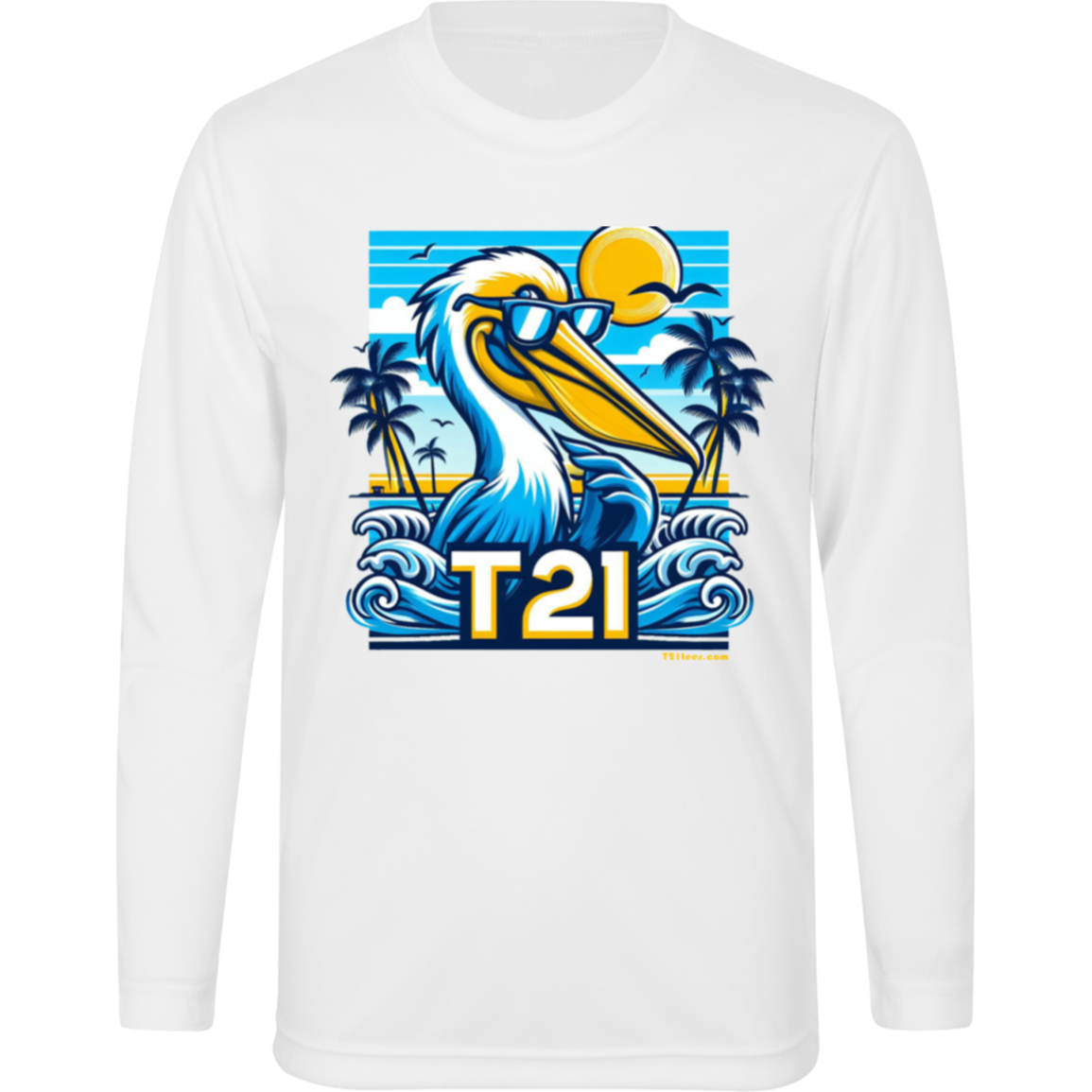 T21 "The Dude" - Youth Activewear Moisture-wicking, UV40+ Long-sleeve tee