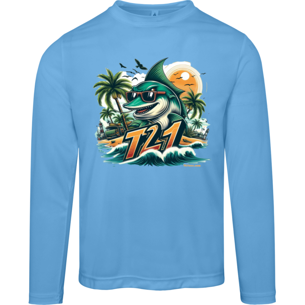 T21 "Catch This" - Unisex Activewear Moisture-wicking, UV40+ Long-sleeve tee