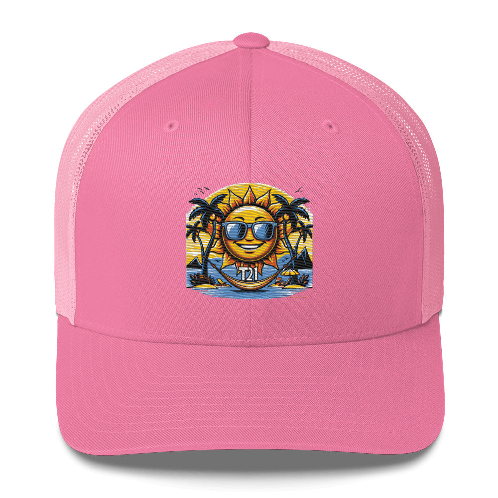 T21 "Sunshine Daydream" - Embroidered Classic Trucker Cap - colors