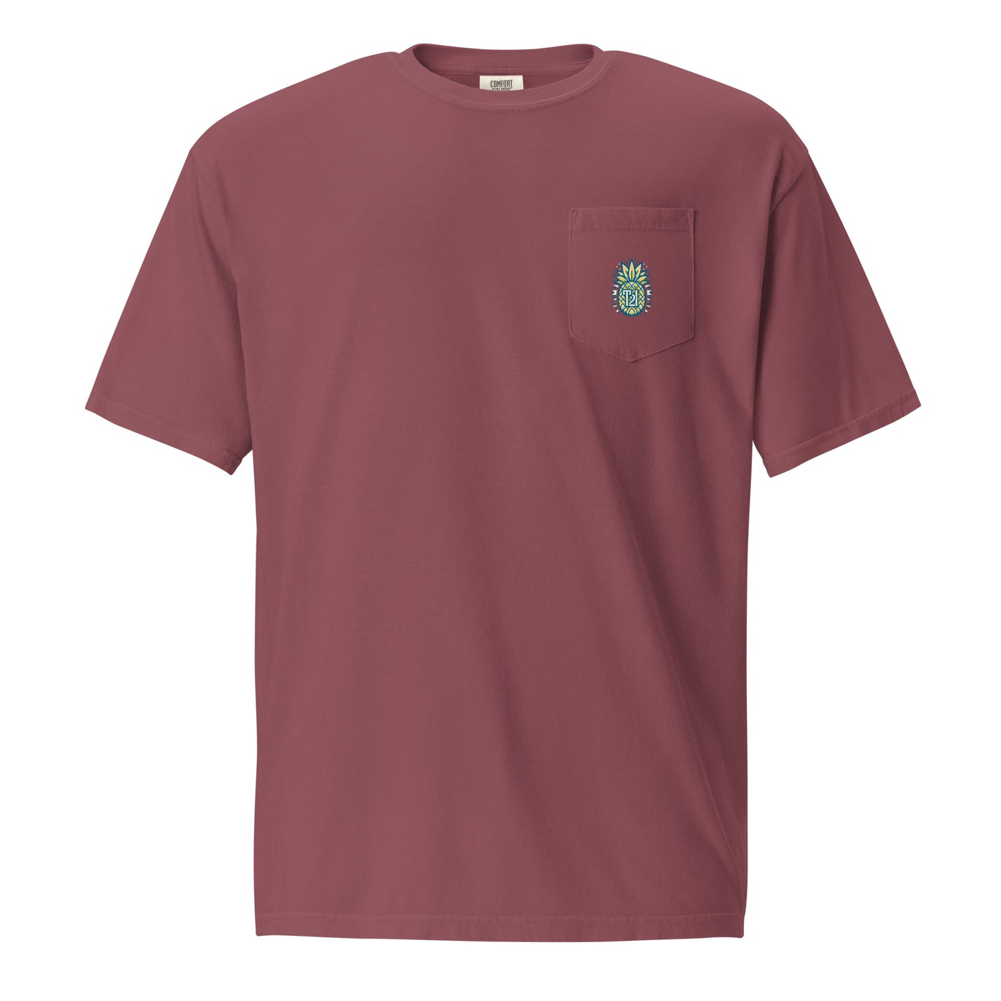 T21 "Pineapple Ice" - Camiseta con bolsillo teñida en prenda para hombre - varios colores