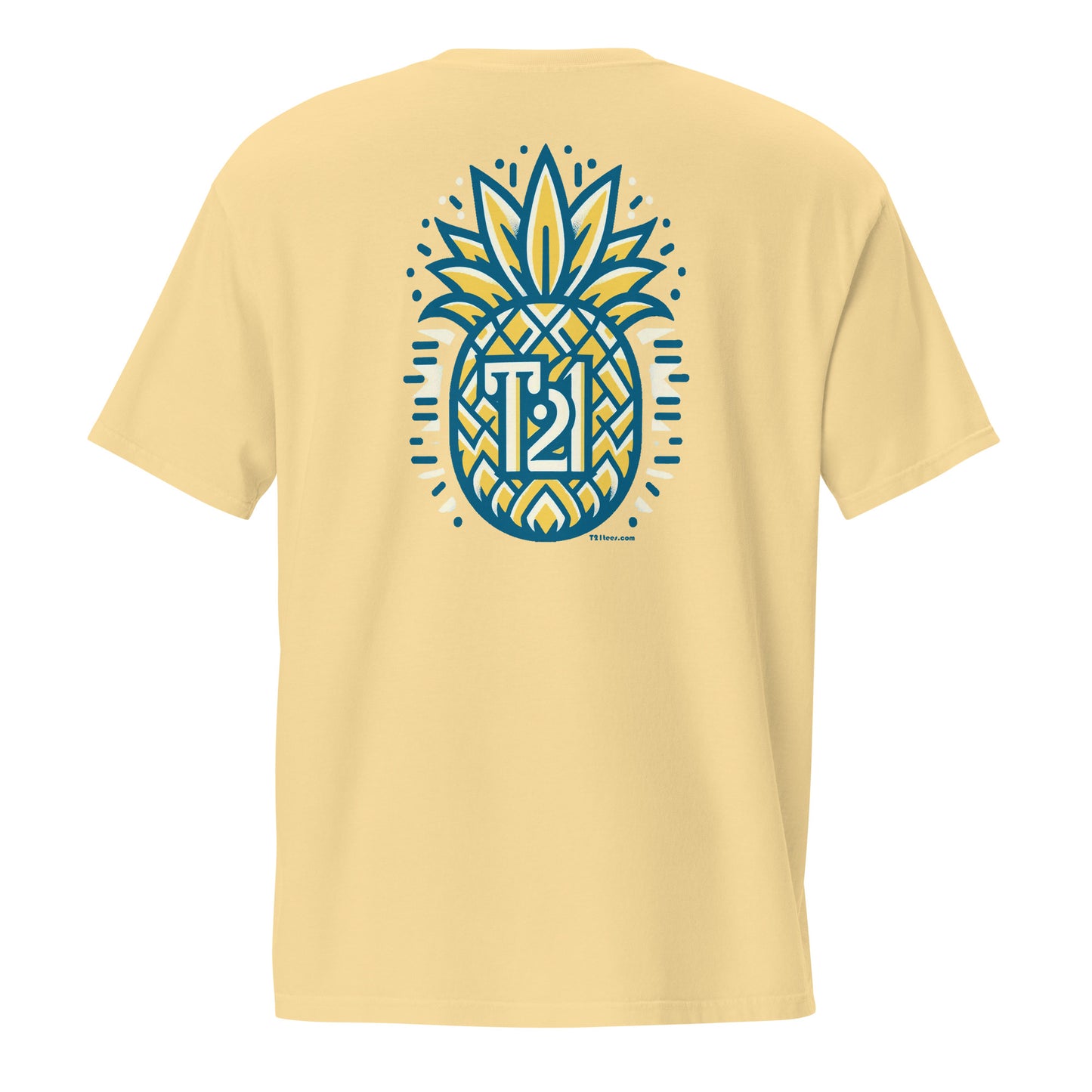 T21 "Pineapple Ice" - Camiseta con bolsillo teñida en prenda para hombre - varios colores