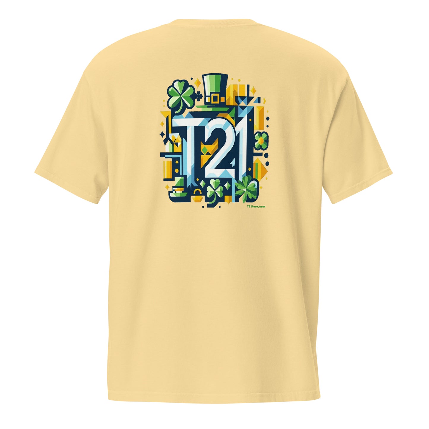 T21 "Lucky" - Unisex Relaxed-fit Pocket T-shirt - multiple colors