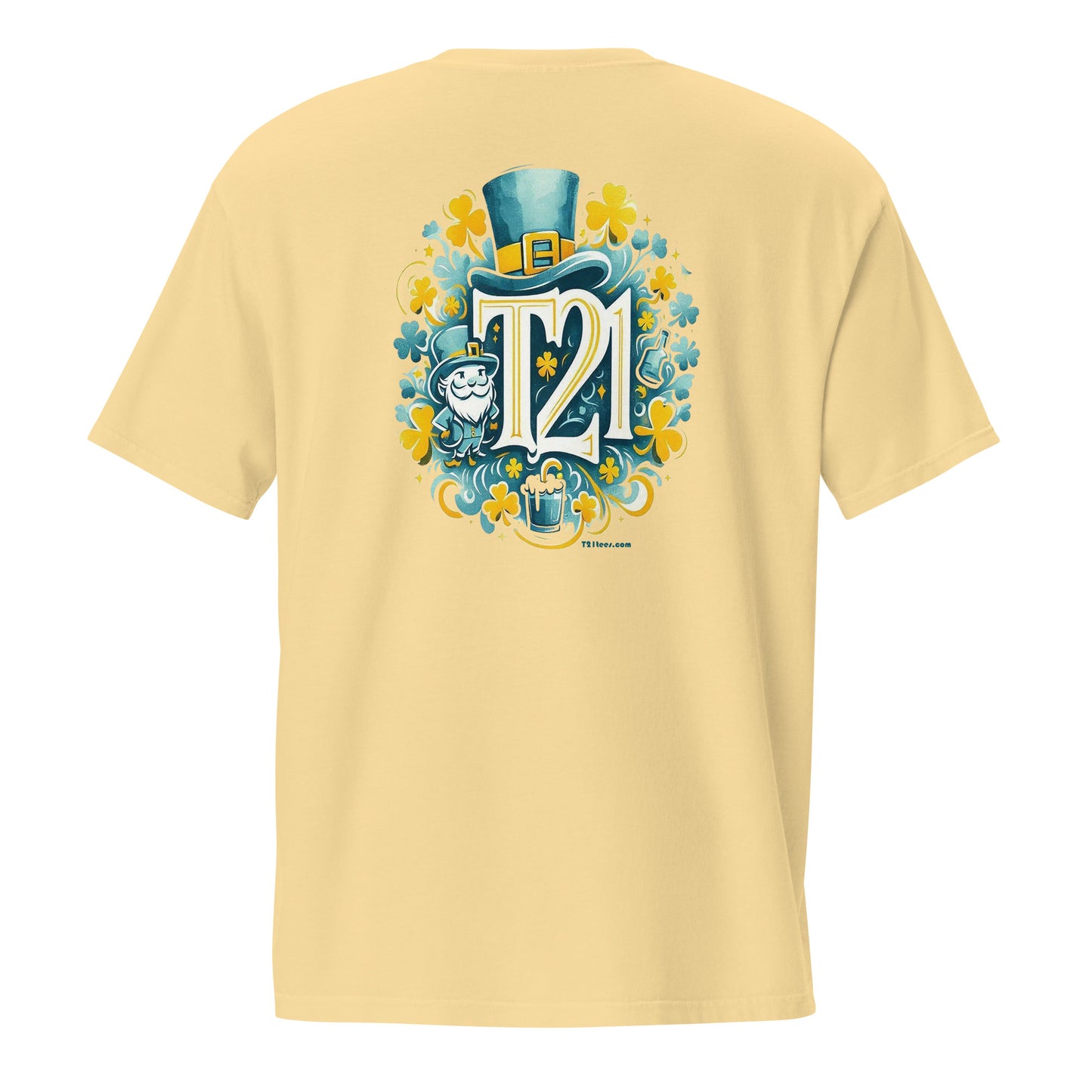 T21 "Saint Patty" - Unisex Relaxed-fit Pocket T-shirt - multiple colors