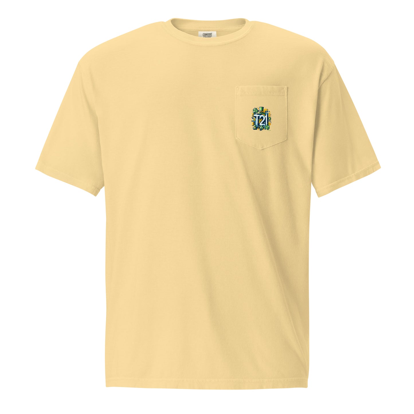 T21 "Lucky" - Unisex Relaxed-fit Pocket T-shirt - multiple colors
