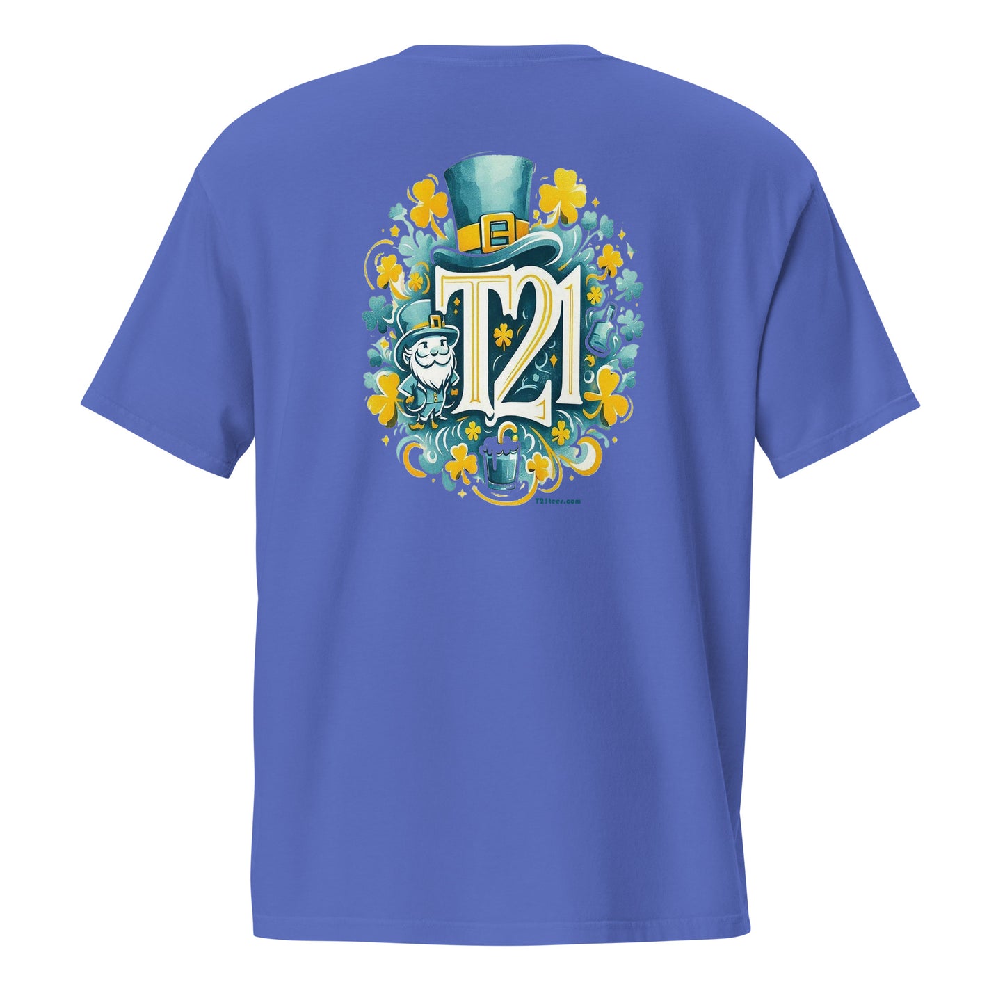 T21 "Saint Patty" - Unisex Relaxed-fit Pocket T-shirt - multiple colors
