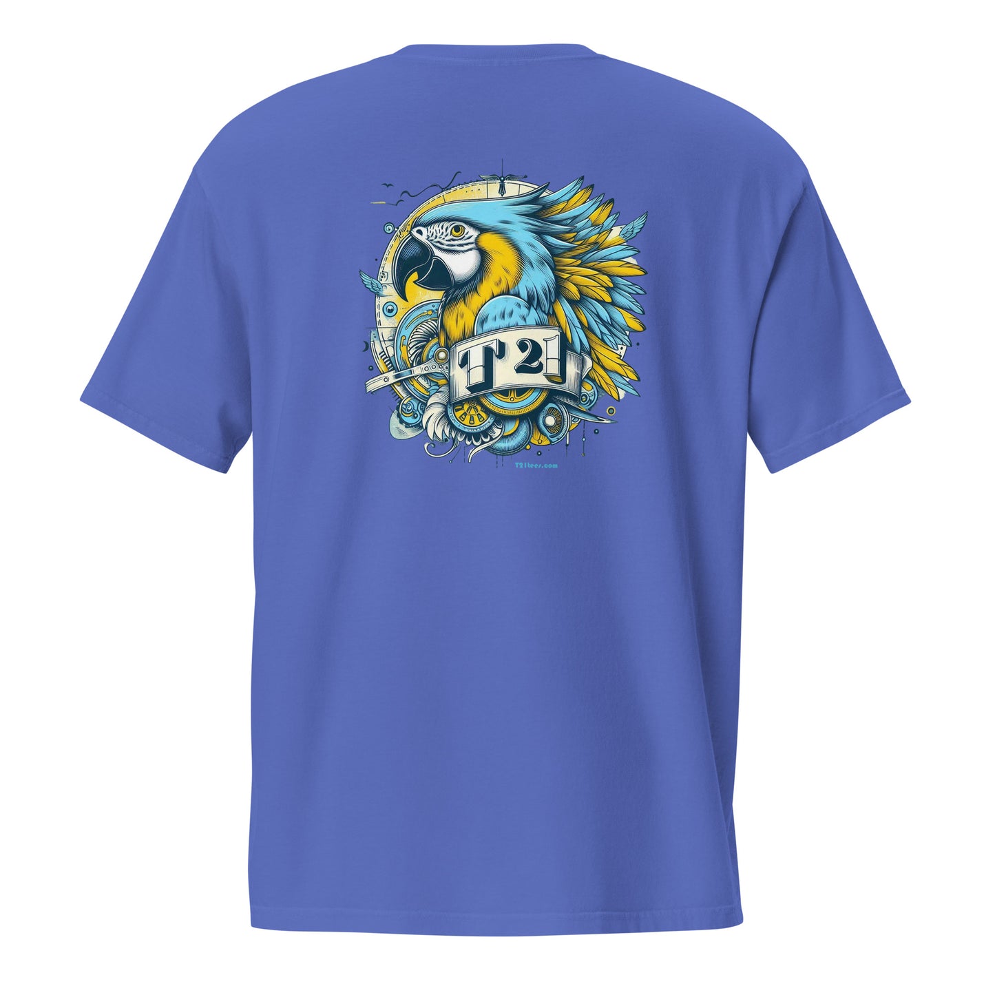 T21 "Macaw" - Unisex Relaxed-fit Pocket T-shirt - multiple colors