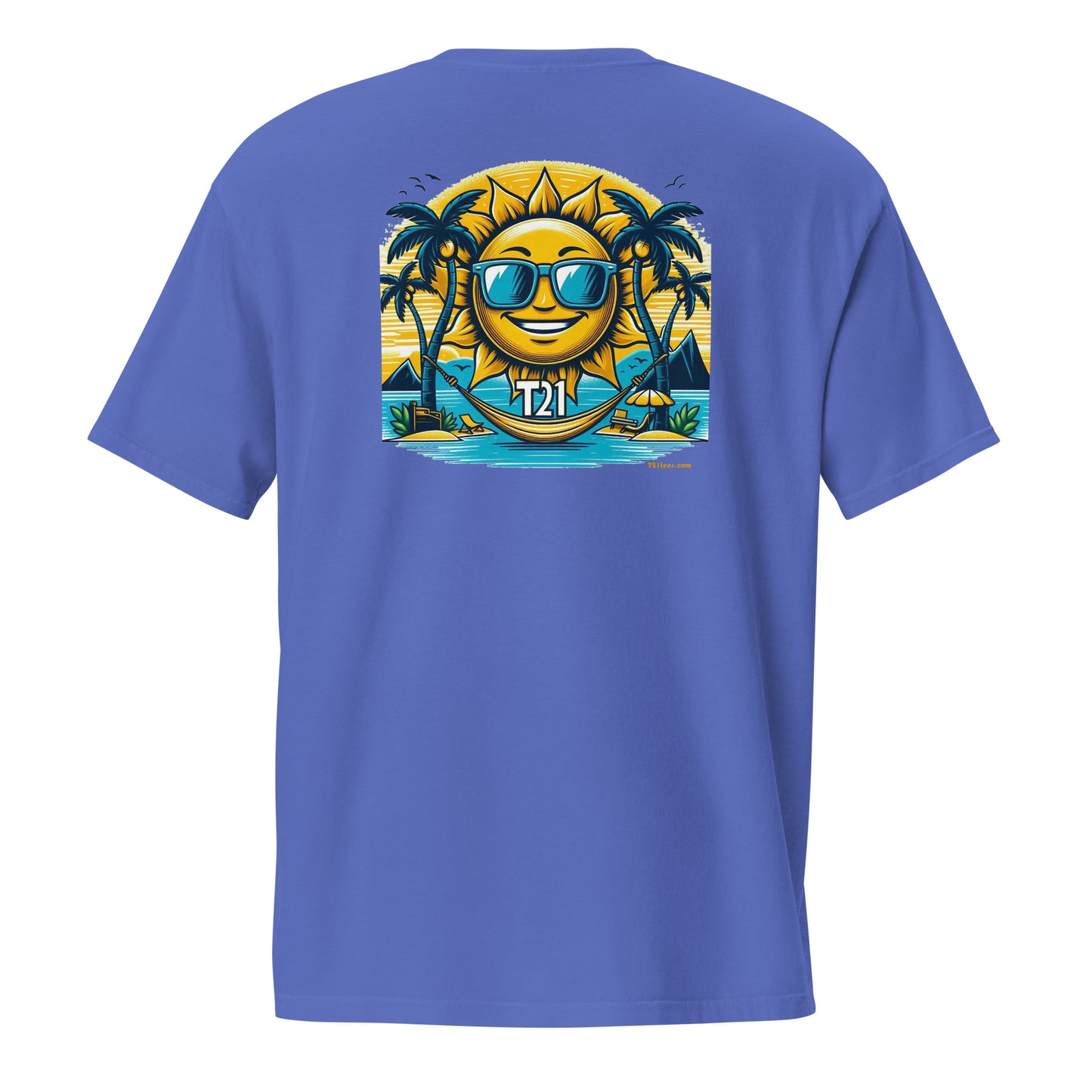 T21 "Sunshine Daydream" - Unisex Relaxed-fit Pocket T-shirt - multiple colors