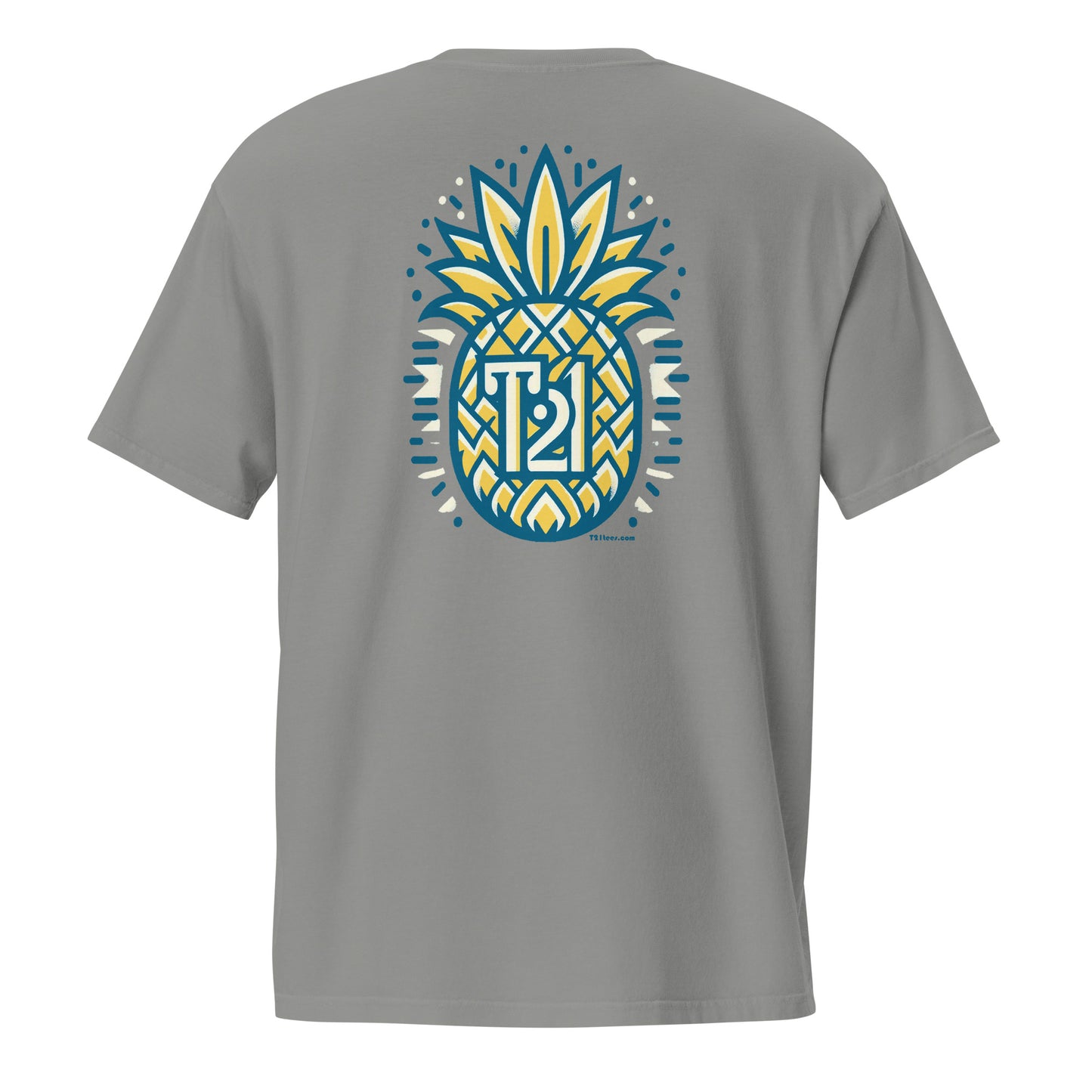 T21 "Pineapple Ice" - Camiseta con bolsillo teñida en prenda para hombre - varios colores