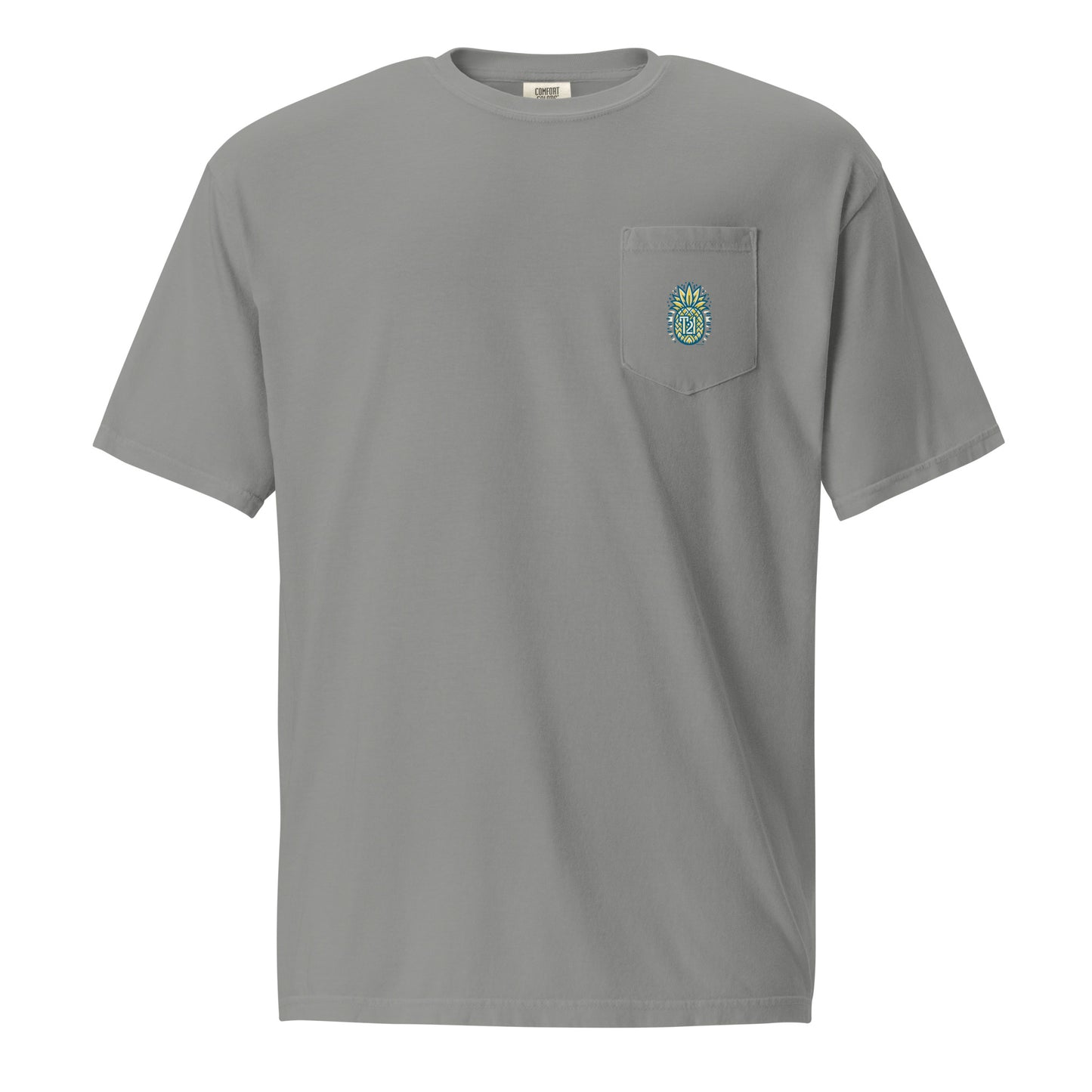 T21 "Pineapple Ice" - Camiseta con bolsillo teñida en prenda para hombre - varios colores