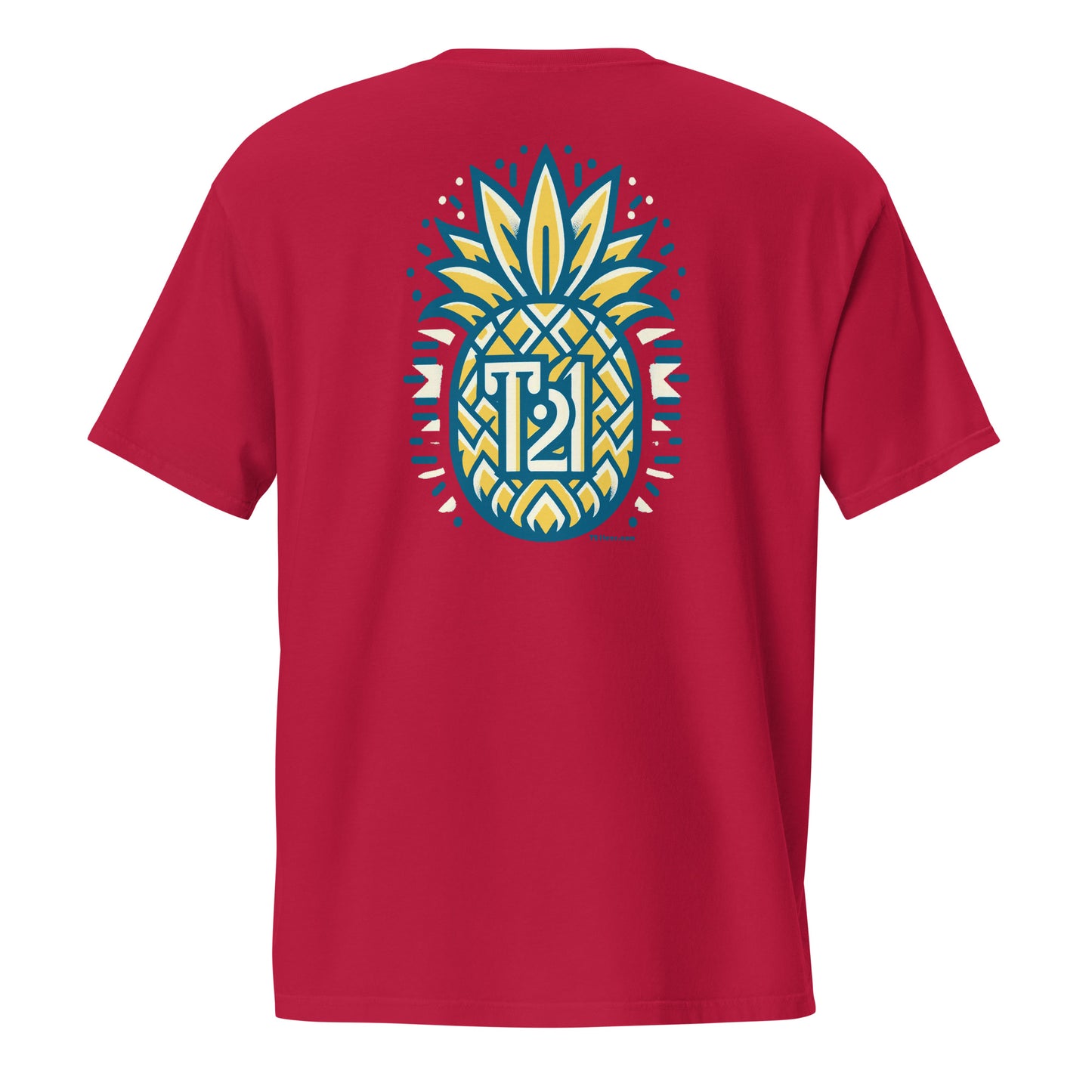 T21 "Pineapple Ice" - Camiseta con bolsillo teñida en prenda para hombre - varios colores