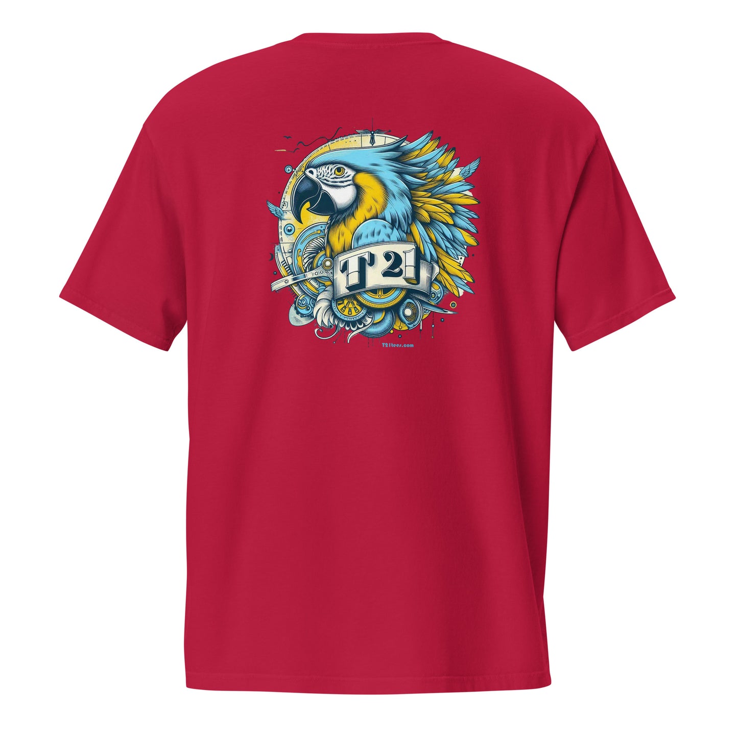 T21 "Macaw" - Unisex Relaxed-fit Pocket T-shirt - multiple colors