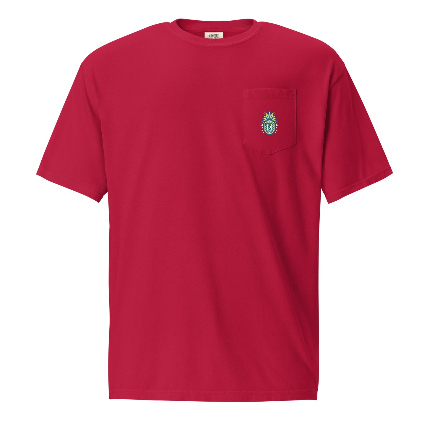 T21 "Pineapple Ice" - Camiseta con bolsillo teñida en prenda para hombre - varios colores