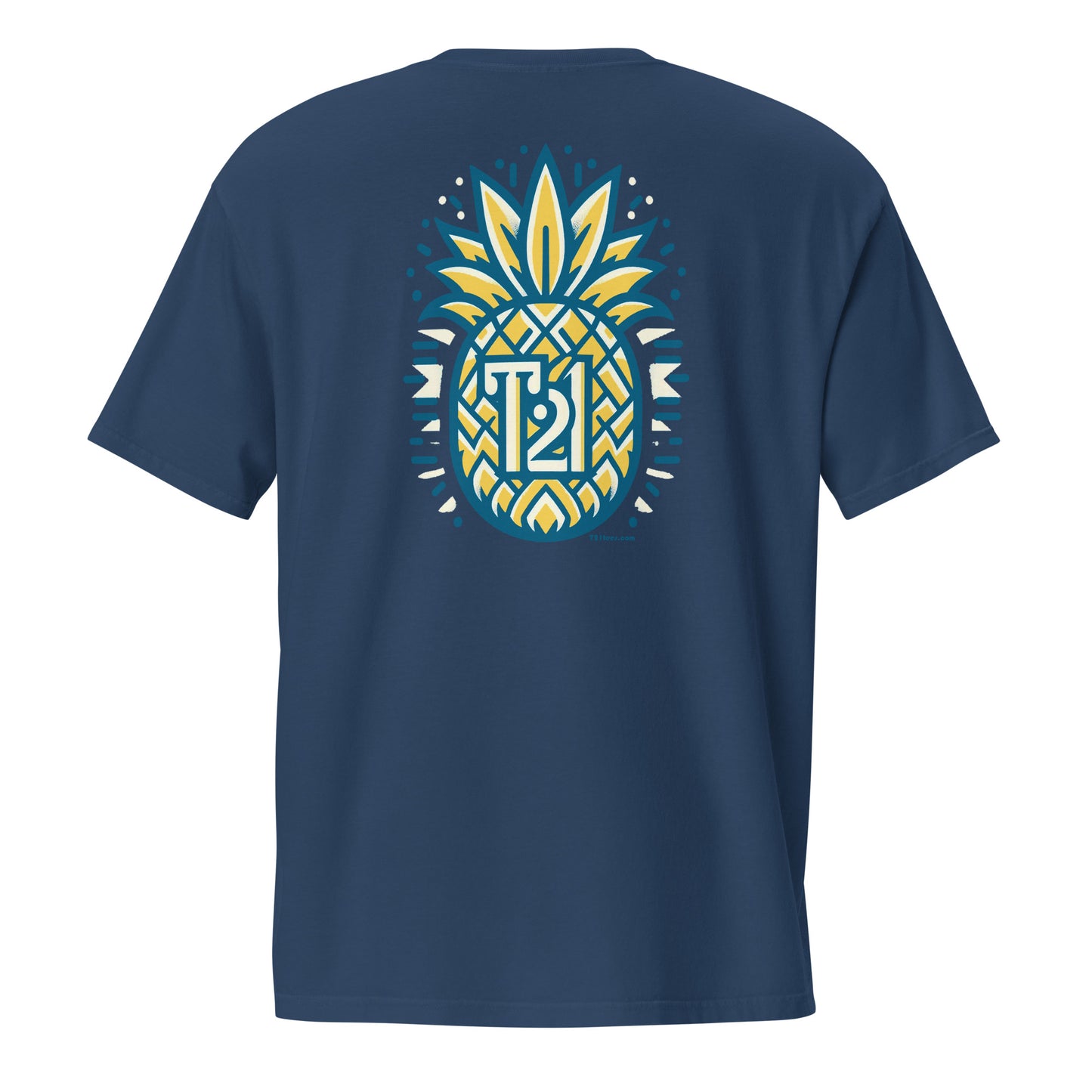 T21 "Pineapple Ice" - Camiseta con bolsillo teñida en prenda para hombre - varios colores