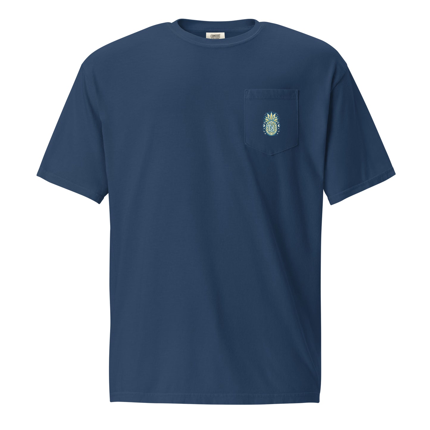 T21 "Pineapple Ice" - Camiseta con bolsillo teñida en prenda para hombre - varios colores