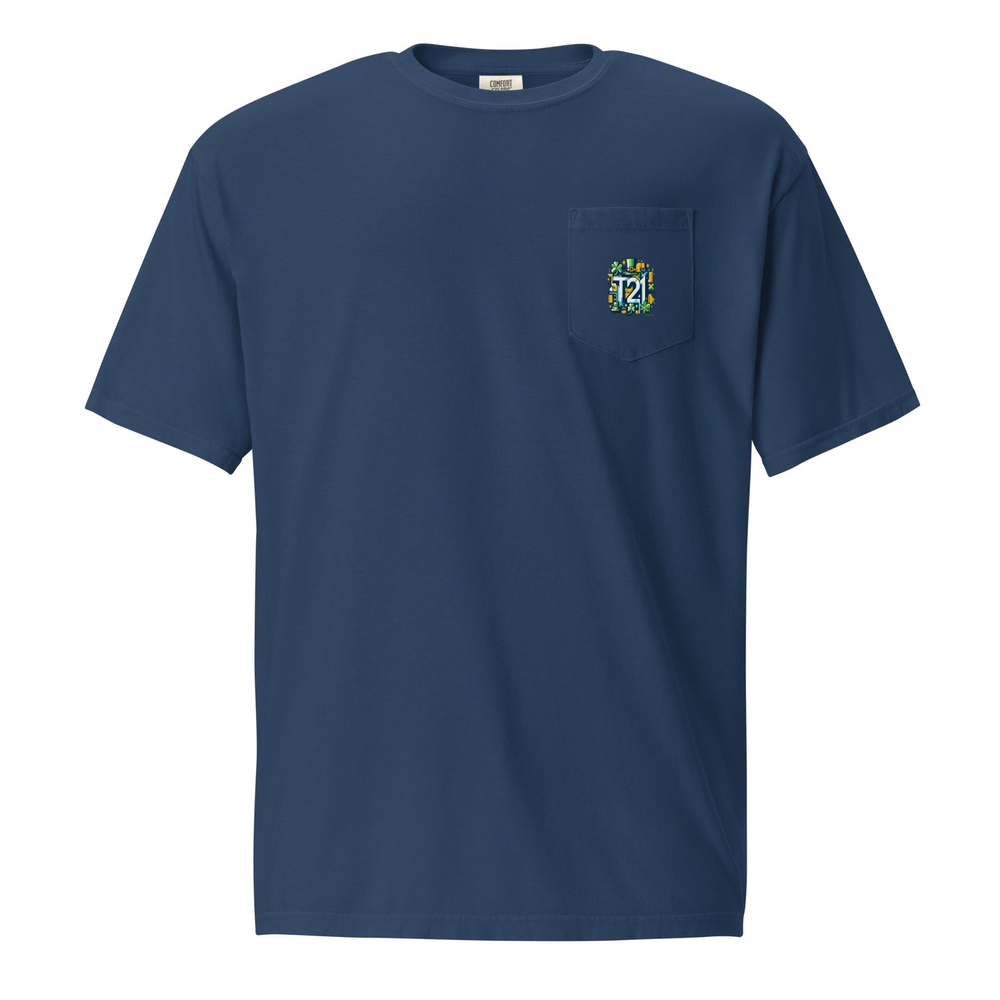 T21 "Lucky" - Unisex Relaxed-fit Pocket T-shirt - multiple colors
