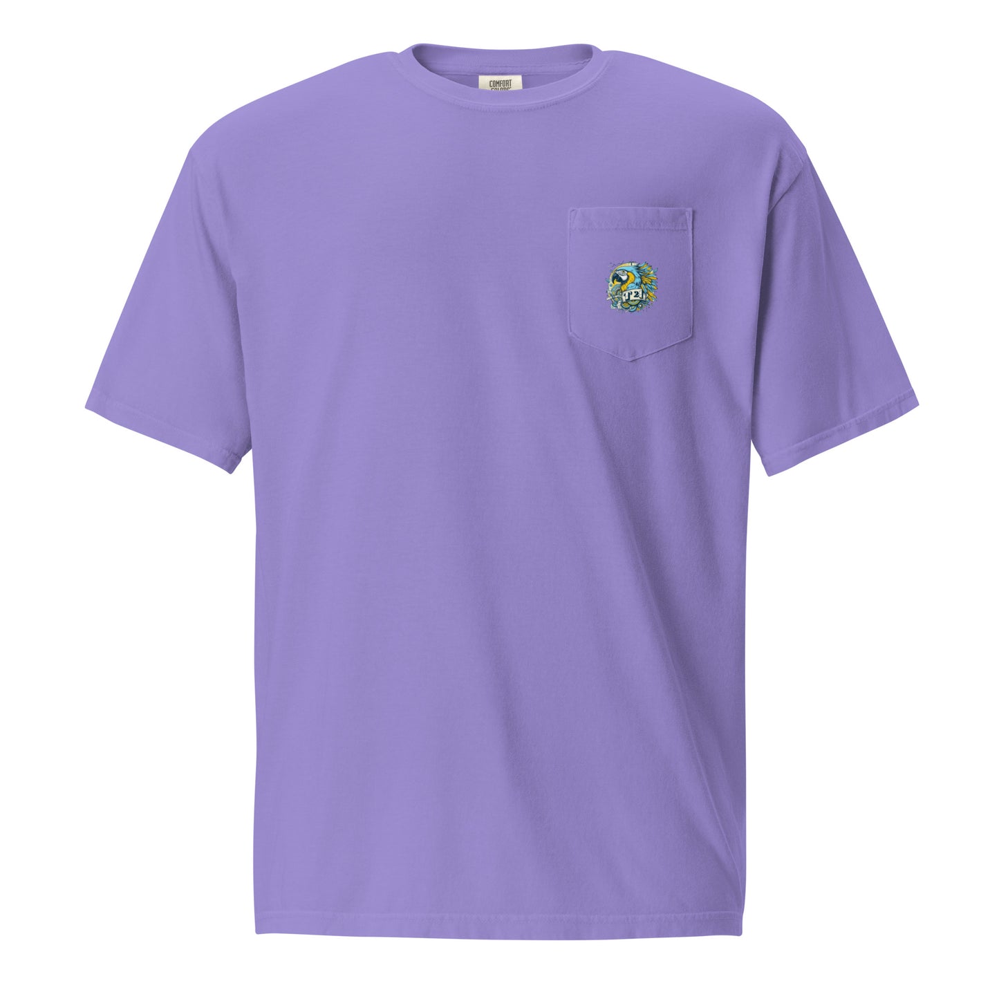 T21 "Macaw" - Unisex Relaxed-fit Pocket T-shirt - multiple colors
