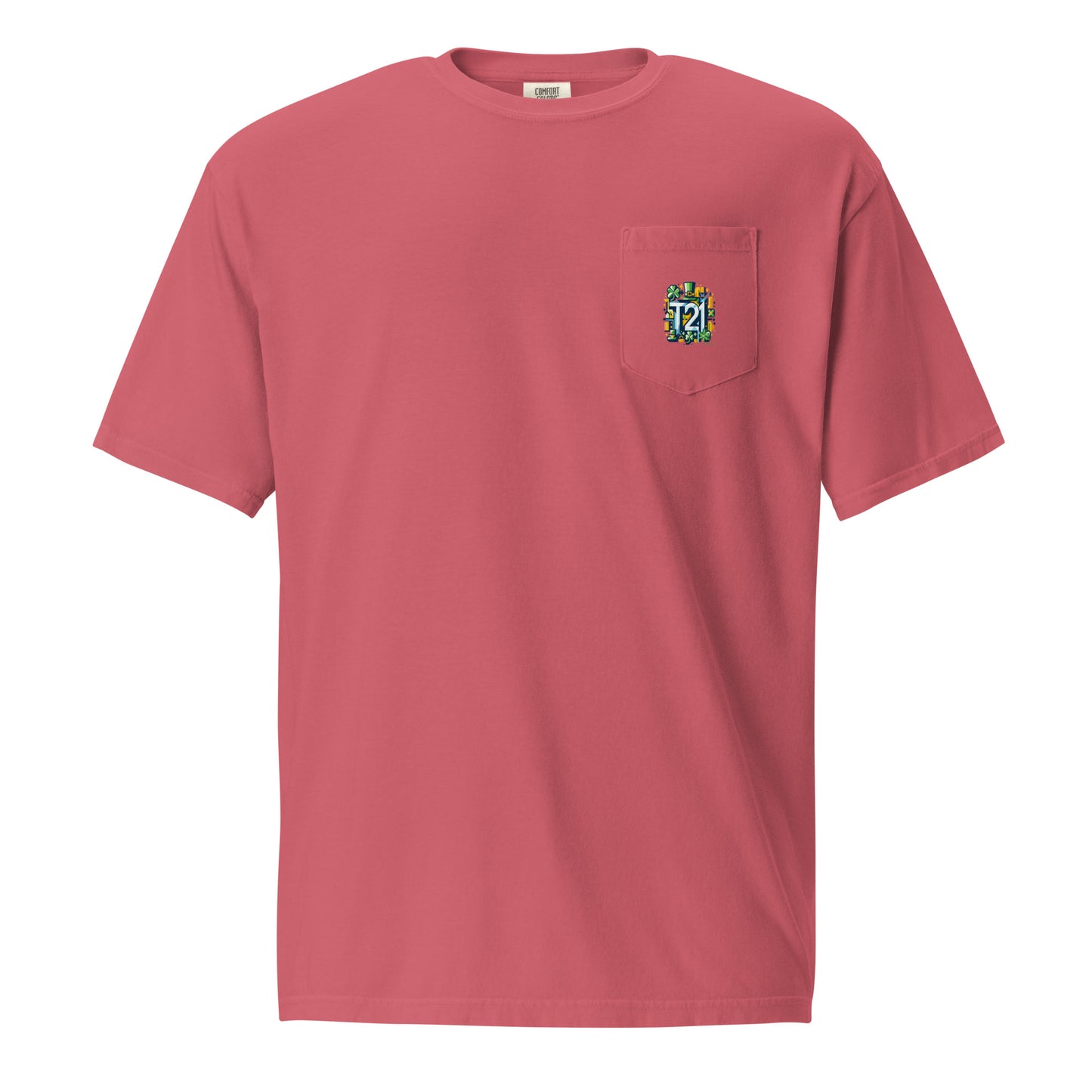 T21 "Lucky" - Unisex Relaxed-fit Pocket T-shirt - multiple colors