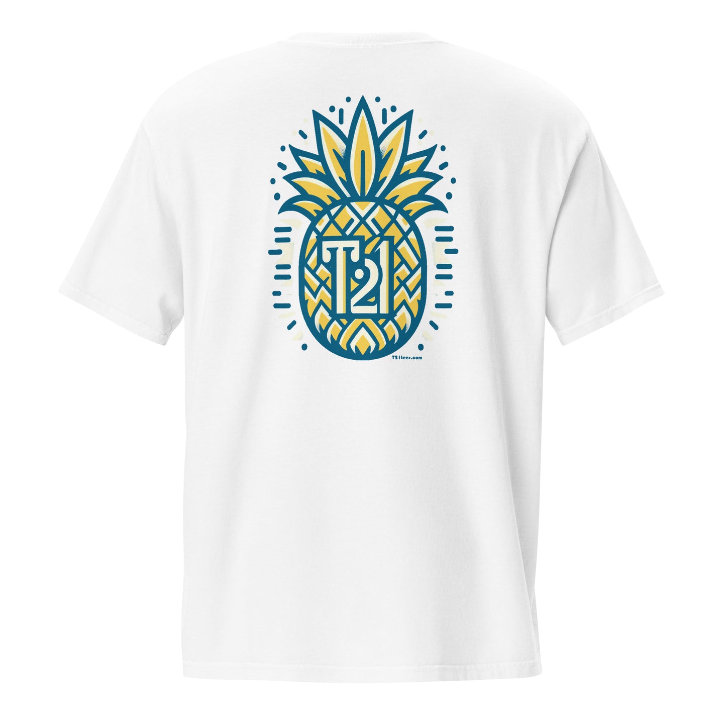 T21 "Pineapple Ice" - Camiseta con bolsillo teñida en prenda para hombre - varios colores