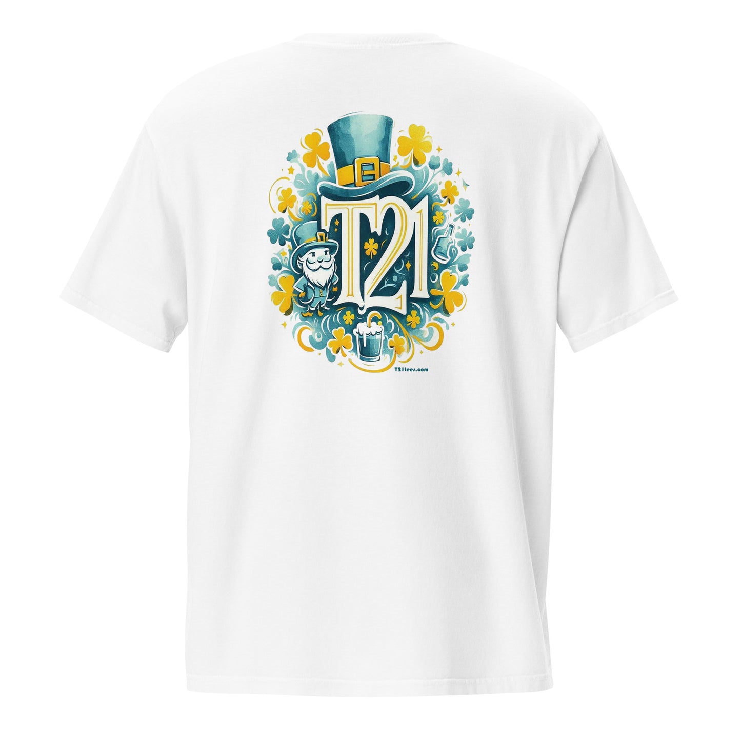 T21 "Saint Patty" - Unisex Relaxed-fit Pocket T-shirt - multiple colors