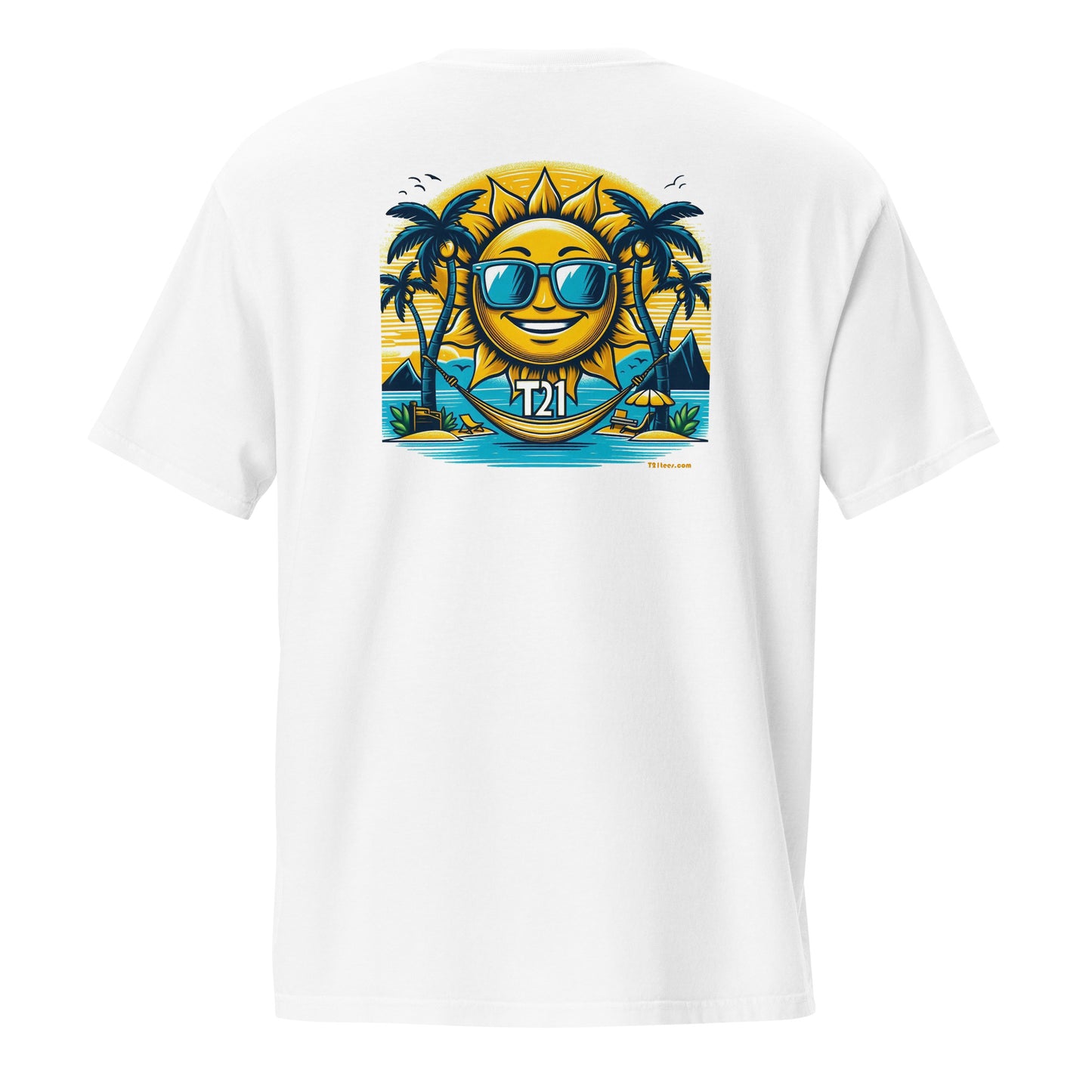 T21 "Sunshine Daydream" - Unisex Relaxed-fit Pocket T-shirt - multiple colors