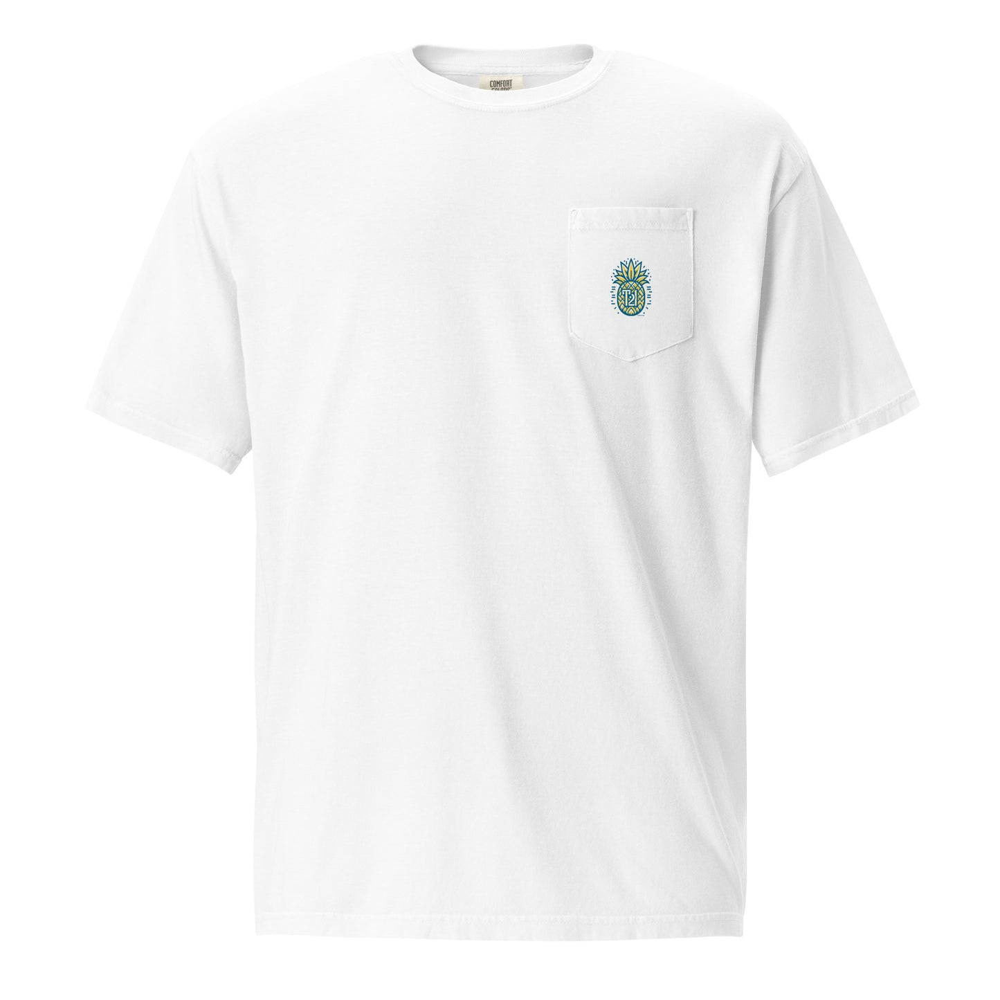 T21 "Pineapple Ice" - Camiseta con bolsillo teñida en prenda para hombre - varios colores