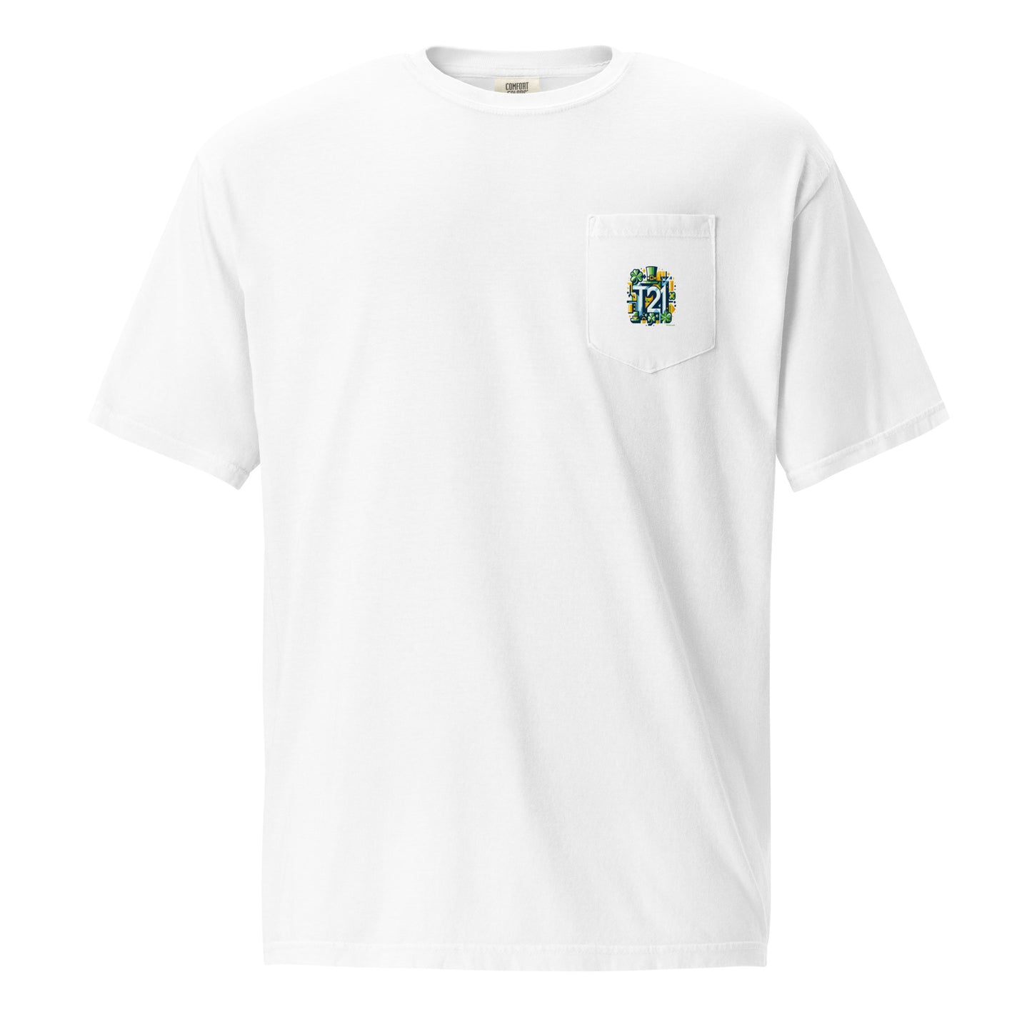 T21 "Lucky" - Unisex Relaxed-fit Pocket T-shirt - multiple colors