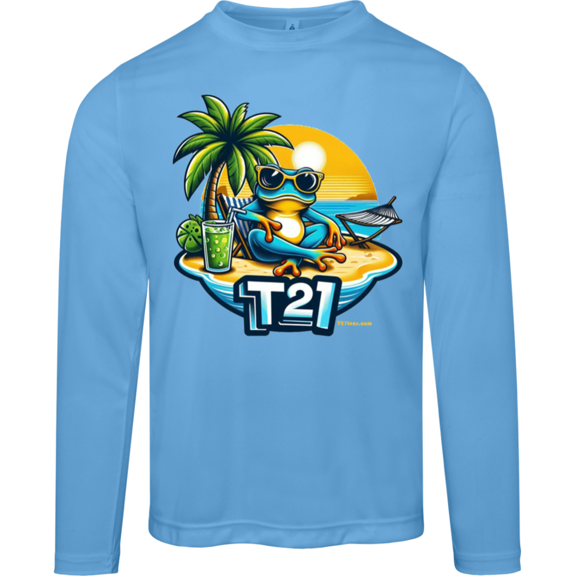 T21 "Frog Life" - Unisex Activewear Moisture-wicking, UV40+ Long-sleeve tee