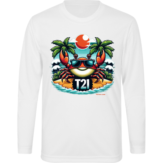 T21 "Pincher" - Youth Activewear Moisture-wicking, UV40+ Long-sleeve tee