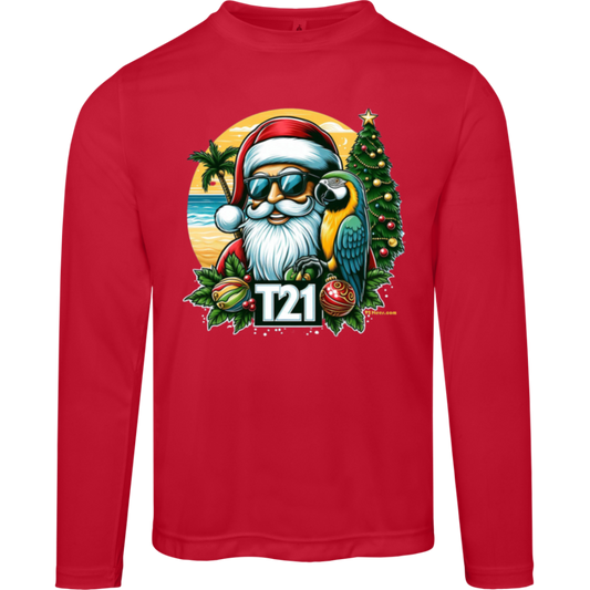 T21 "Santa" - Unisex Activewear Moisture-wicking, UV40+ Long-sleeve tee