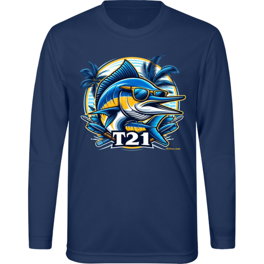 T21 "Willy" - Youth Activewear Moisture-wicking, UV40+ Long-sleeve tee