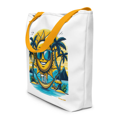 T21 "Sunshine Daydream" Down Syndrome Awareness Large Tote Bag