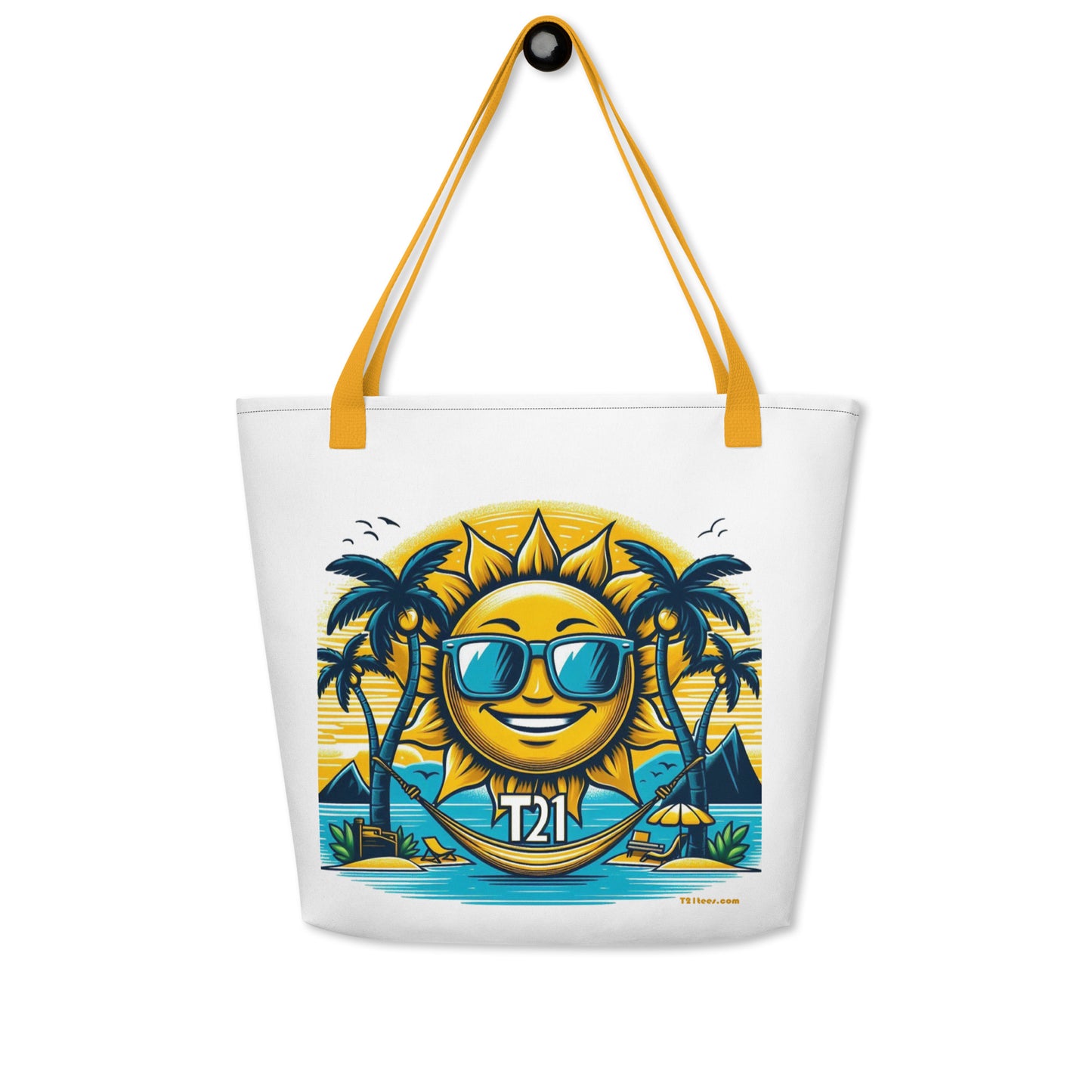 T21 "Sunshine Daydream" Down Syndrome Awareness Large Tote Bag