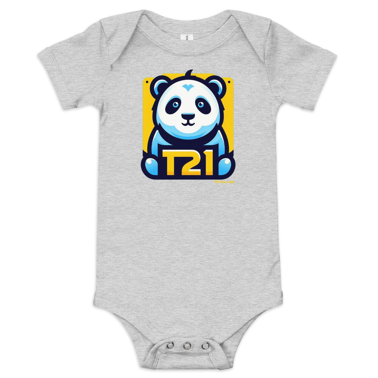 T21 "Baby Panda" - Baby short sleeve one piece - multiple colors