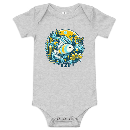 T21 "Guppy" - Baby short sleeve one piece - multiple colors