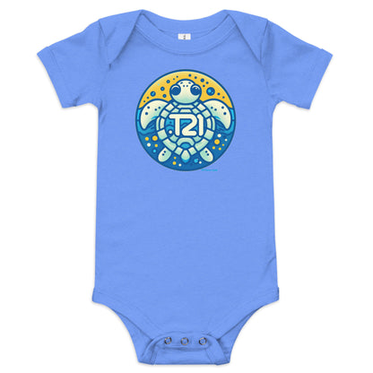 T21 "Ocean Quest" - Baby short sleeve one piece - multiple colors