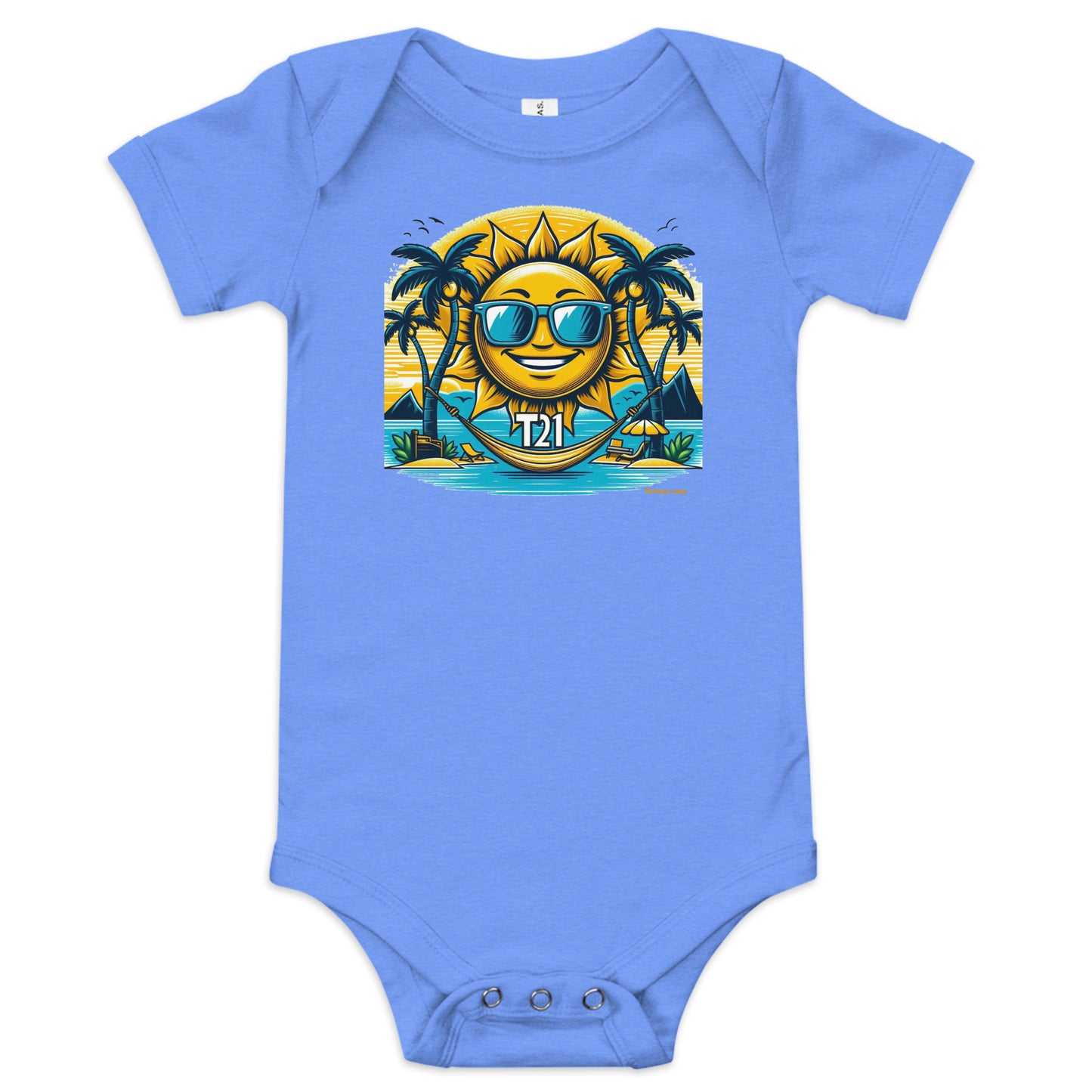 T21 "Sunshine Daydream" - Baby short sleeve one piece - colors