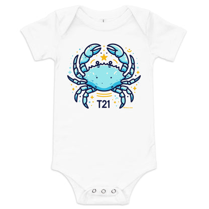 T21 "Crab Life" - Baby short sleeve one piece - multiple colors