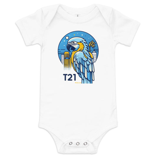 T21 "Polly" - Baby short sleeve one piece - multiple colors